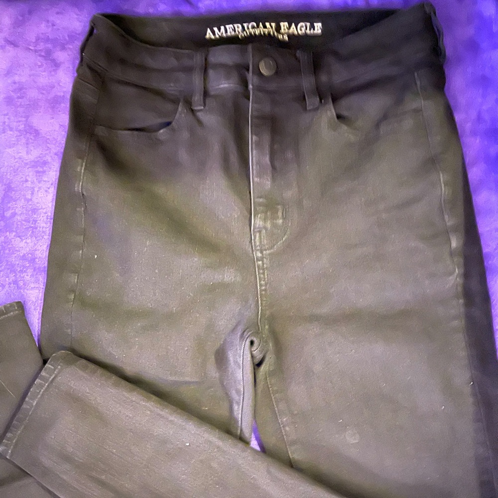 Black American eagle skinny jeans